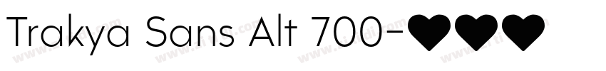 Trakya Sans Alt 700字体转换